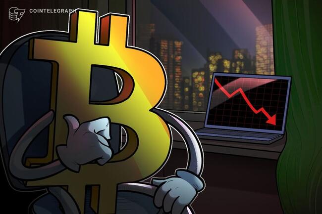 Bitcoin price flash crash raises chance of BTC dip to $54K