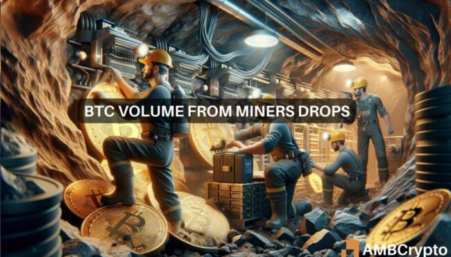 Bitcoin’s big change: Miner volume share drops post-halving and that means…