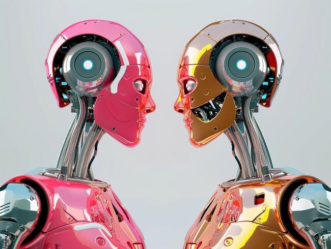 في مستقبل المواعدة، سيناقش اثنان من الذكاء الاصطناعي ما إذا كان أصحابهما متطابقين أم لا