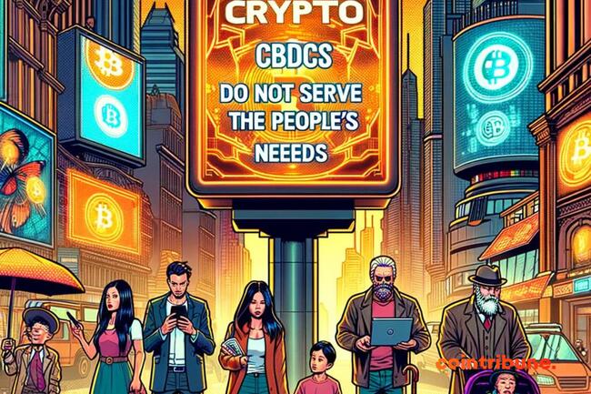 Crypto : Les CBDC ne répondent pas au besoin du peuple