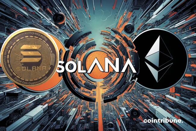 Crypto : Ethereum détrôné par Solana en termes de volume d’échange décentralisé