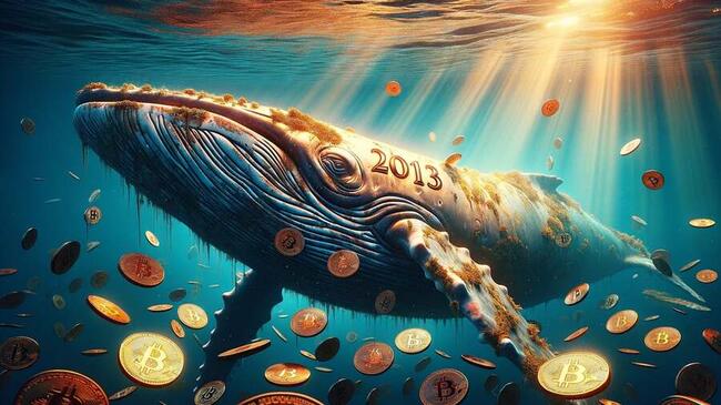 Une baleine Bitcoin de 2013 refait surface, transfère plus de 1 000 BTC d’une valeur de 61 millions de dollars