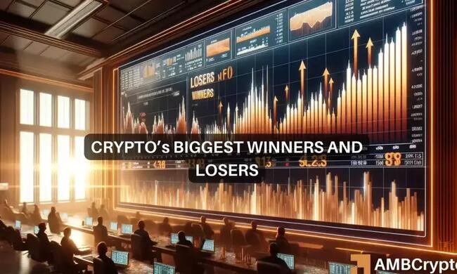Crypto market’s weekly winners and losers – TON, RNDR, BONK, CORE