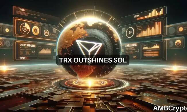 Tron vs Solana: How TRX’s 2M daily user stack up against SOL