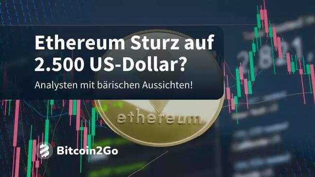 Ethereum wieder inflationär: Folgt der Sturz auf 2500 USD?