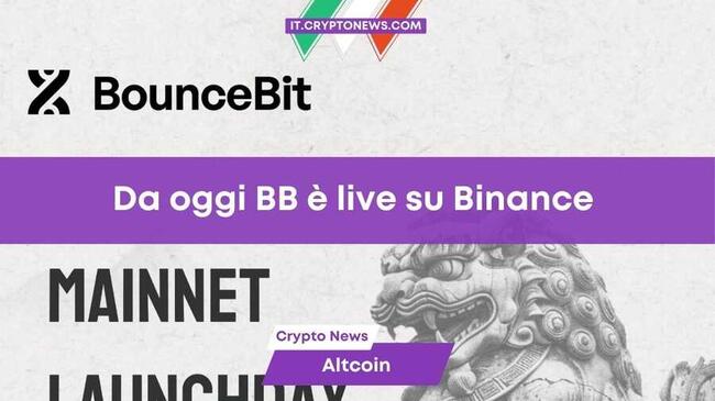 BounceBit (BB) debutta su Binance dopo il farming su Megadrop