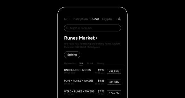 OKX chiếm hơn 50% thị phần khối lượng giao dịch Bitcoin Runes
