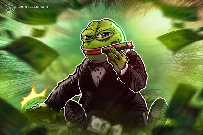 Crypto trader turns $3K into $46M in one month as PEPE price soars