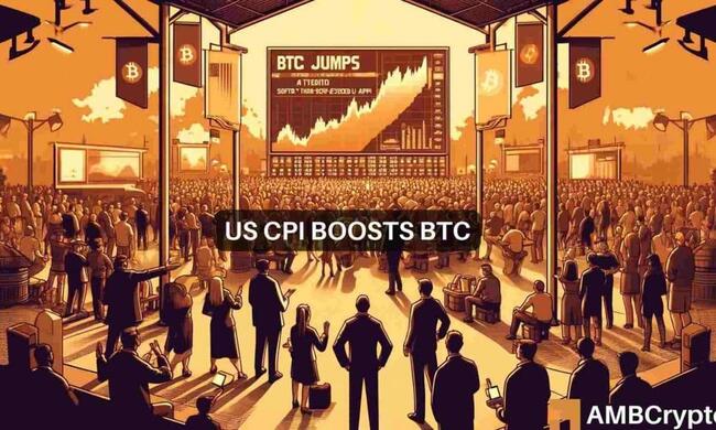 El precio de Bitcoin aumenta un +5% después del informe del IPC de EE. UU. más suave de lo esperado