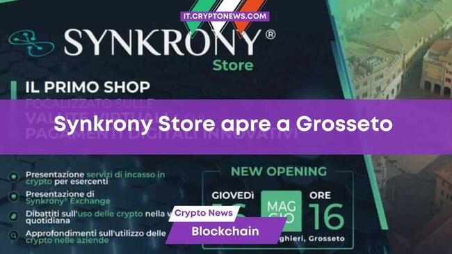 Synkrony Store: è italiano il primo negozio fisico per le criptovalute
