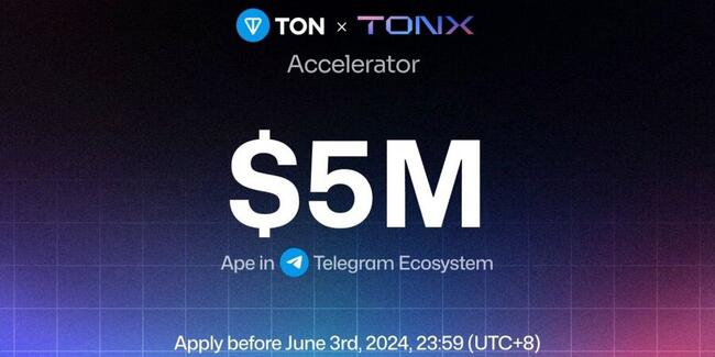 TONX啟動500萬美元加速器計畫！助力開發者獲得市場、技術、業務全方位支持