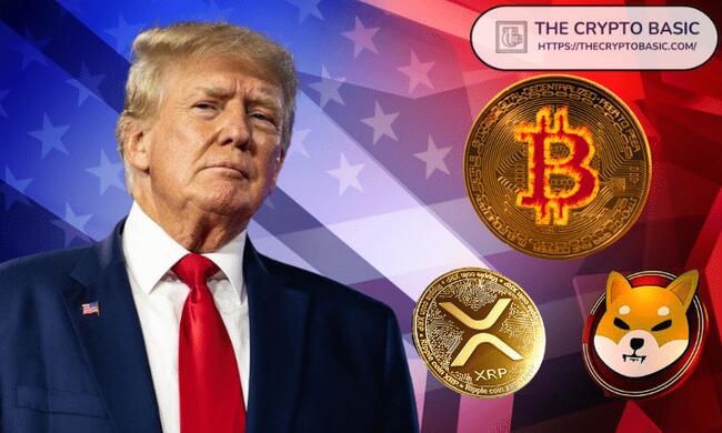 Trump Officially Accepts Bitcoin, XRP, Shiba Inu for Presidential Campaign