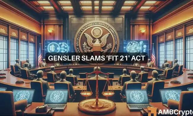 La dura postura de la SEC sobre las criptomonedas continúa: Gary Gensler critica la ley ‘FIT 21’