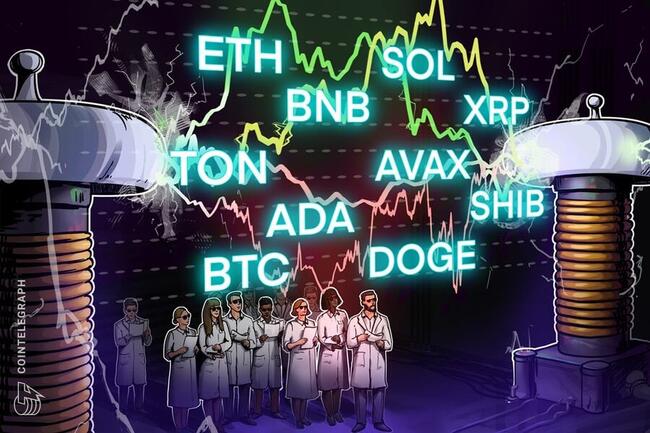 Análisis de precios del 24 de mayo: BTC, ETH, BNB, SOL, XRP, DOGE, TON, ADA, AVAX, SHIB