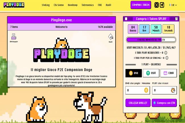 Previsioni PlayDoge: ecco dove può arrivare PLAY nel breve termine