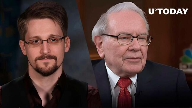 Edward Snowden Delivers Iconic Bitcoin Bar as Berkshire Hathaway Falls 99.97%