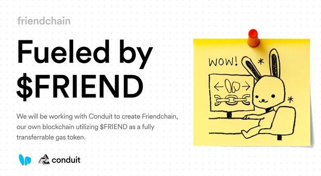 Friend.tech要發自家區塊鏈「Friendchain」以$FRIEND支付Gas，能挽救低迷人氣？