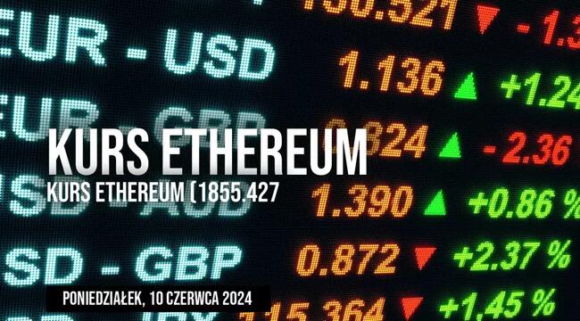 Kurs Ethereum ETH/USD w poniedziałek, 10 czerwca. Co się aktualnie dzieje z notowaniami Bitcoina, Ripple, Cardano, czy Uniswap?