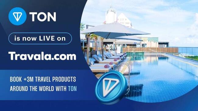 “Travala” เว็บไซต์การท่องเที่ยวอ้าแขนเปิดรับ Toncoin เป็นช่องทางในการชำระเงิน