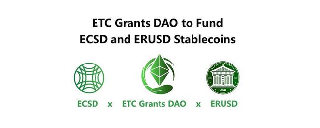 이더리움클래식 그랜트 다오, ECSD와 ERUSD 스테이블 코인 개발 지원… “ETC 생태계 성장 만들 것”