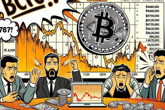 67 500 $ ! Le Bitcoin s’effondre et liquéfie des milliers de traders