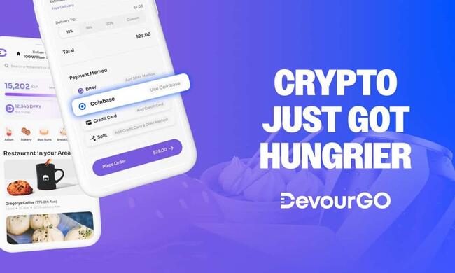 Crypto Just Got Hungrier: DevourGO Now Accepts Payments via Coinbase Commerce