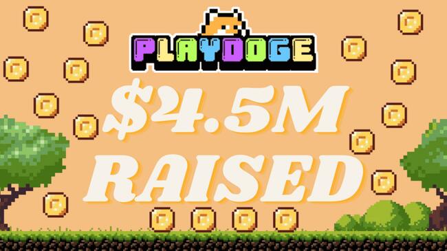 PlayDoge Meme Coin Raggiunge Nuove Vette con una Pre-vendita da 4,5 Milioni di dollari, Gli Analisti Prevedono Grandi Guadagni
