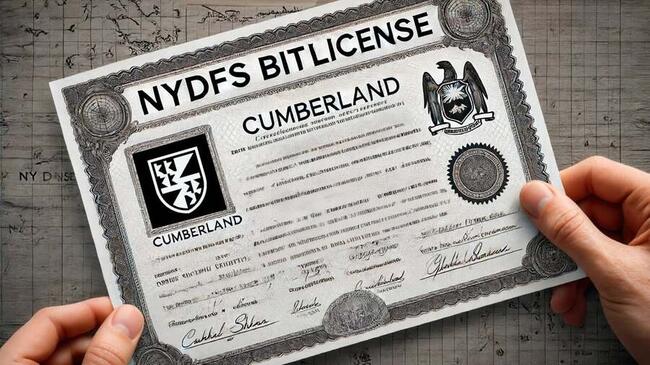 Cumberland ottiene la Bitlicense, rafforzando i servizi istituzionali e OTC per le criptovalute