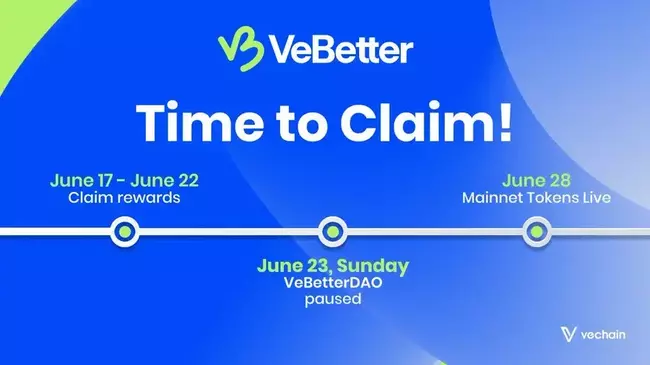 VeChain：将于 6 月 28 日上线 VeBetterDAO 主网