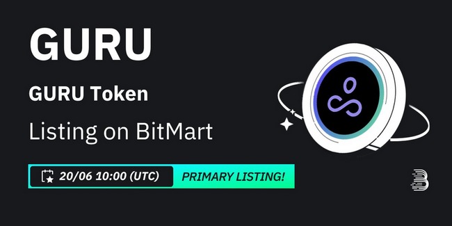 GURU Token to Be Listed on BitMart Exchange, Kickstarting a Series of Exciting Developments