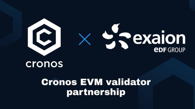 Exaion, la filiale du géant EDF, devient validateur sur Cronos, la blockchain de Crypto.com