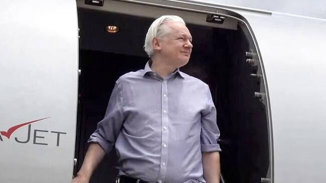 Il token JUSTICE di Assangedao Sale e Cala tra il Rilascio di Julian Assange