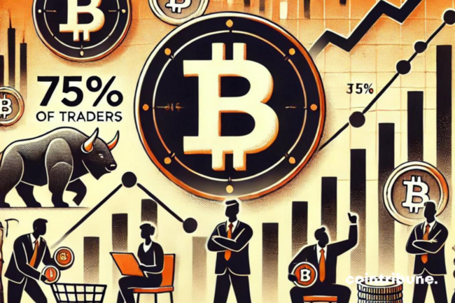 Bitcoin : 75% des traders parient sur une hausse