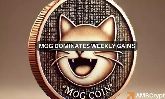 Mog Coin aplasta el 100% de las ganancias en 7 días: ¿Continuará la carrera alcista de MOG?