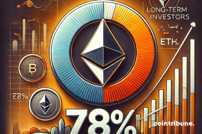 Crypto : 78% de l’Ethereum est détenu par des investisseurs de long terme