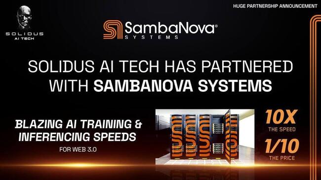 Solidus Ai Tech и SambaNova Systems предлагают высокоскоростной ИИ для мира Web3