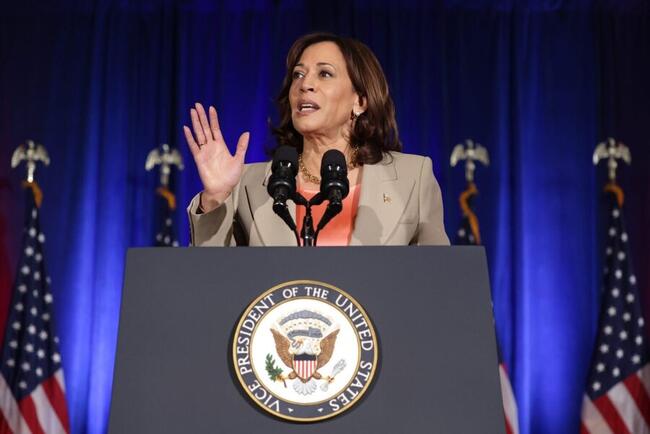 Kamala Harris Membuat Langkah Besar Pertamanya dalam Kebijakan Kripto