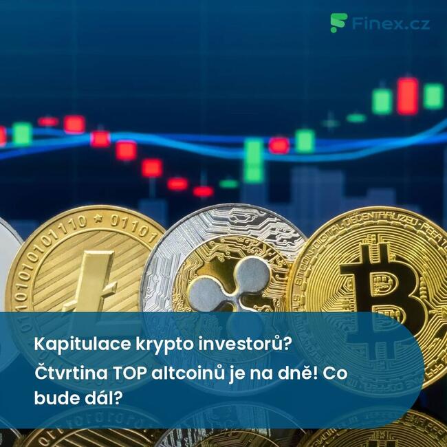 Kapitulace krypto investorů? Čtvrtina TOP altcoinů je na dně! Co bude dál?