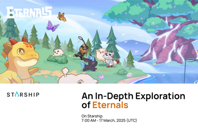 Eternals ra mắt token ETER, mở bán trên Starship