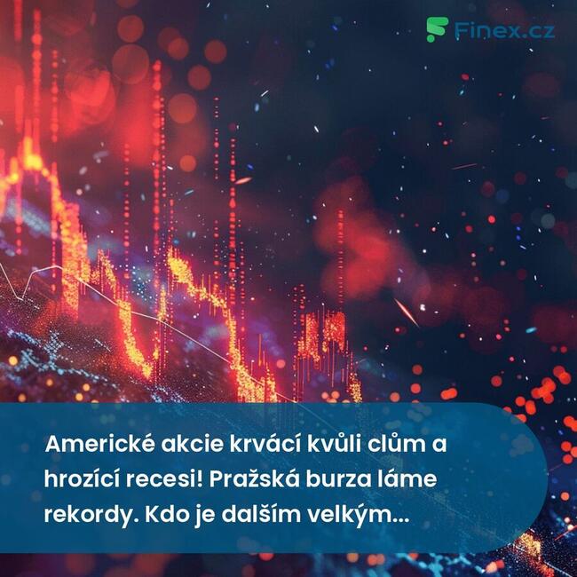 Americké akcie krvácí kvůli clům a hrozící recesi! Pražská burza láme rekordy. Kdo je dalším velkým vítězem? | Burza s odstupem
