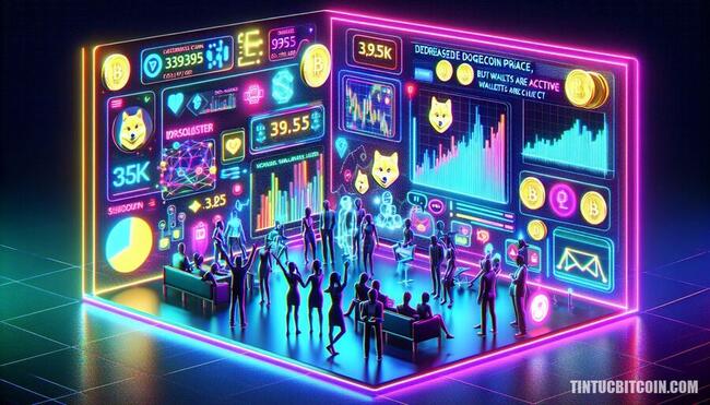 Giá Dogecoin giảm, nhưng 395K ví lại hoạt động?