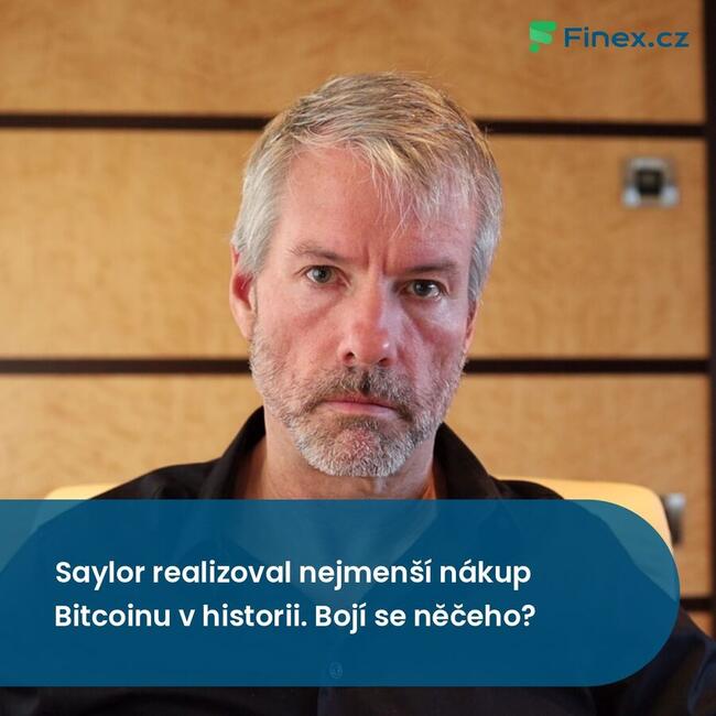 Saylor realizoval nejmenší nákup Bitcoinu v historii. Bojí se něčeho?