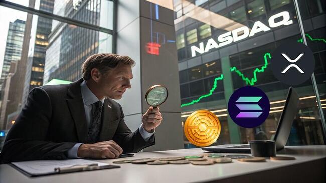 Nasdaq Crypto Index US ETF pchnie SOL w stronę 500 USD, a XRP po 15 USD!? Eksperci widzą potencjał w MTAUR, ponieważ może urosnąć do 10 USDT szybciej niż inni! 