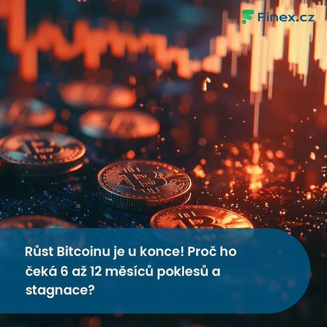 Růst Bitcoinu je u konce! Proč ho čeká 6 až 12 měsíců poklesů a stagnace?