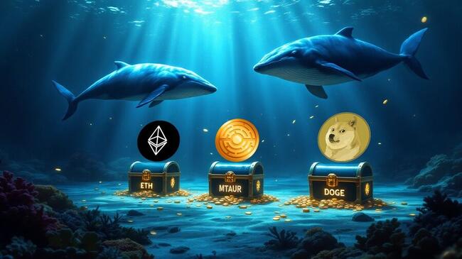 Wieloryby dokonały wyboru – MTAUR, ETH, DOGE – czy mogą to być monety, które urosną o 200-500%?