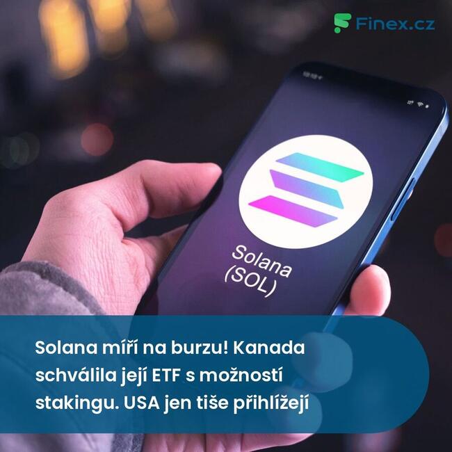 Solana míří na burzu! Kanada schválila její ETF s možností stakingu. USA jen tiše přihlížejí