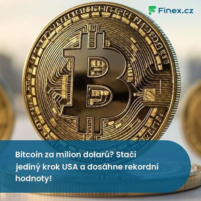 Bitcoin za milion dolarů? Stačí jediný krok USA a dosáhne rekordní hodnoty!