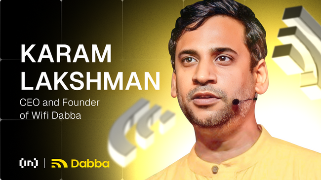 CEO Wifi Dabba Karam Lakshman tentang Menggunakan BONK dan DePIN untuk Membantu Menghubungkan India