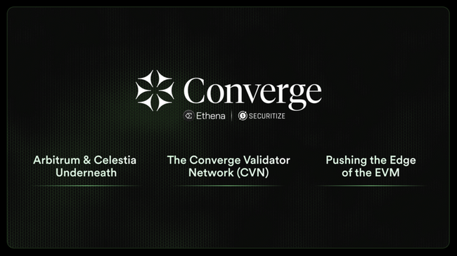 에테나(ENA)·시큐리타이즈, ‘컨버지(Converge)’ 네트워크 로드맵 공개…“RWA·DeFi 융합의 핵심 인프라 목표”