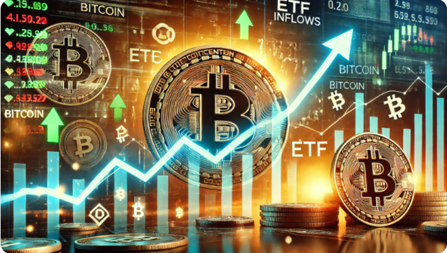[주요 뉴스] 비트코인 ETF 자금 1억 800만 달러 유입, 시장 회복 조짐